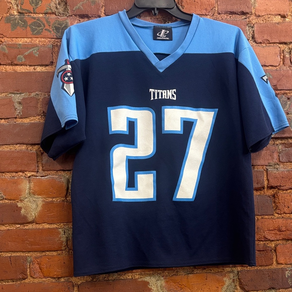 Logo Athletics Tennessee Titans Women’s Medium‎ Oversized Eddie George Jersey